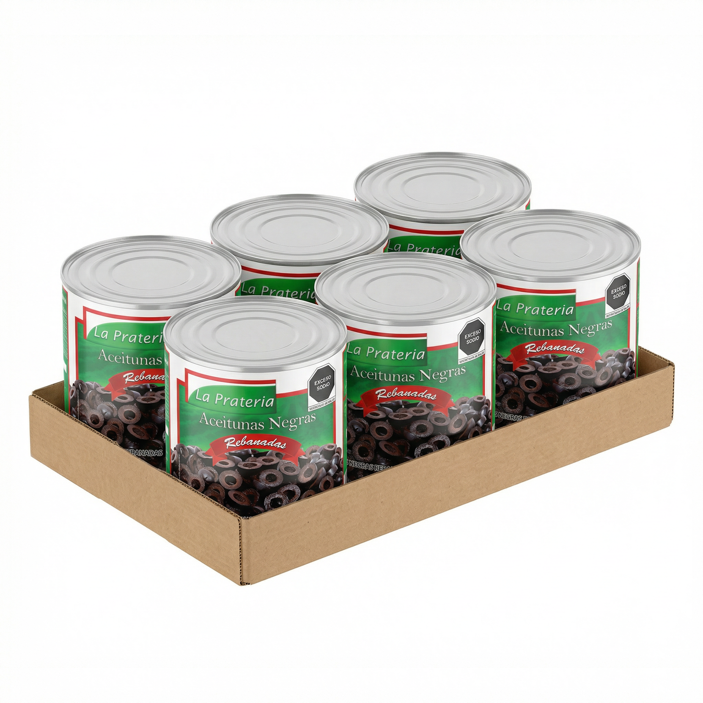 Aceitunas Negras Rebanadas 6/3 kg
