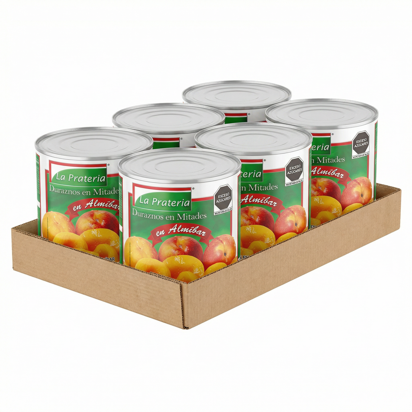 Duraznos Mitades Almíbar 6/3 kg