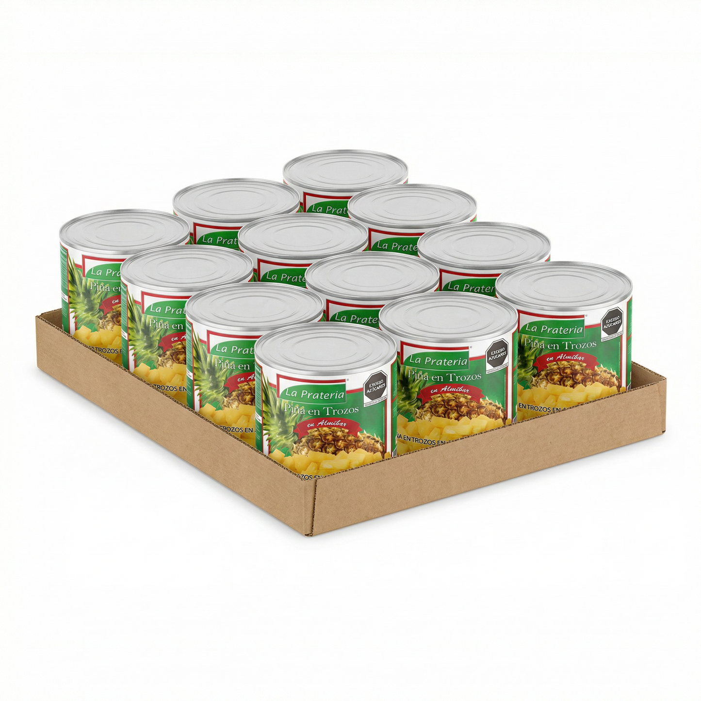 Piña Trozos en Almíbar 12/850g Abrefácil