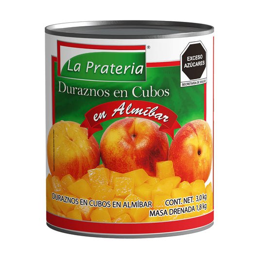 Duraznos Cubos Almíbar 6/3 kg