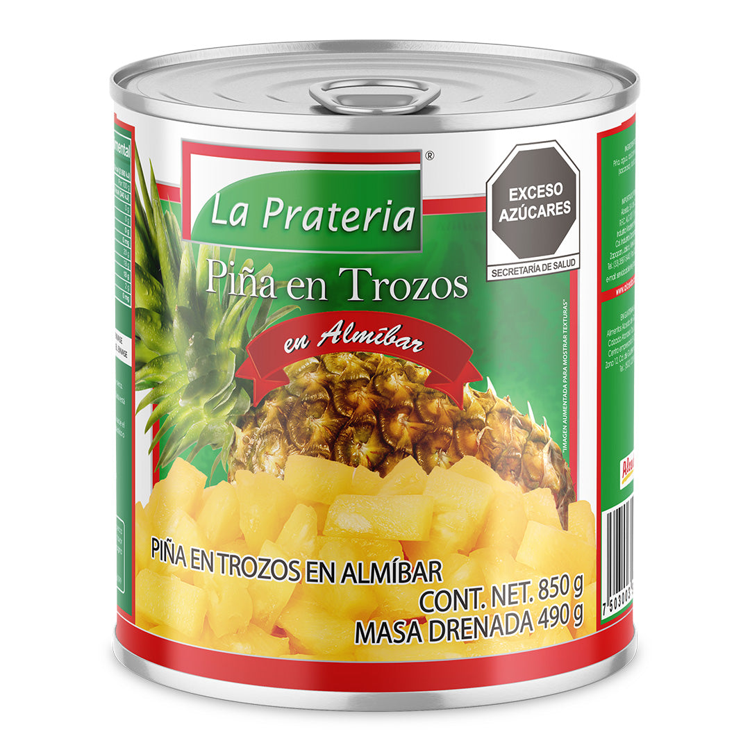 Piña Trozos en Almíbar 12/850g Abrefácil – Alceda